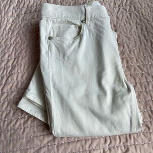 LOFT Cream Denim Pants